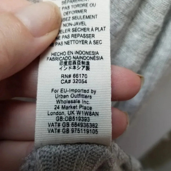 Free People Grey Cowl Neck Sweater  XS - Picture 5 of 13